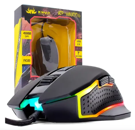 MOUSE GAMER KP-MU006 4800DPI KNUP