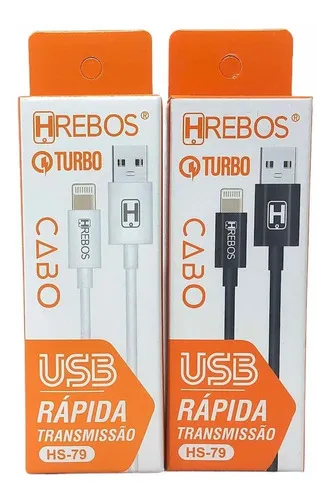 Cabo Carga Hrebos Compativel iPhone 3.1a 1m Hs-79