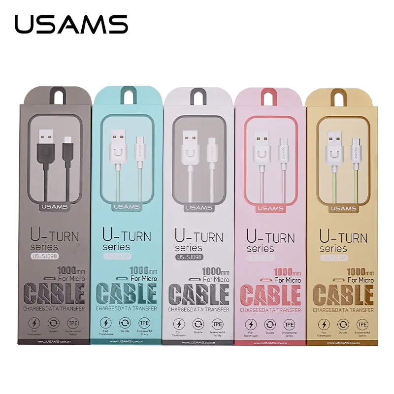 USAMS US-SJ098 U-Turn Series Micro Data Cable 1M  us-sj098
