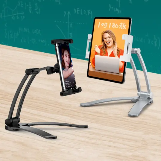 Suporte Mesa Articulado Aluminio Para Celular E Tablet iPad HREBOS HS-254