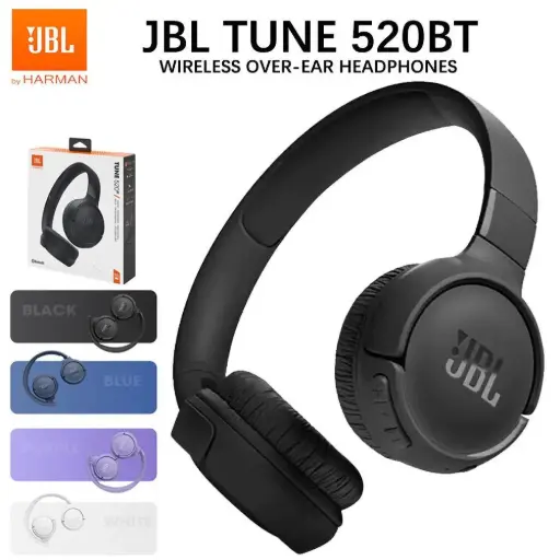 Headphone JBL Tune 520BT Bluetooth Preto